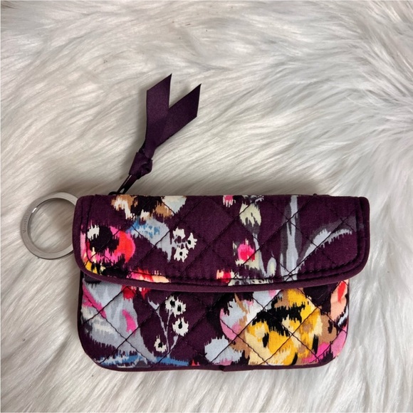 Vera Bradley Handbags - Vera Bradley Purple Floral Quilted Wallet